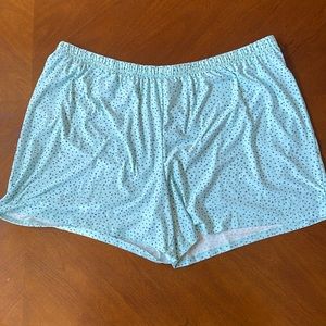 Sonoma good for life knit pajama shorts spotted turquoise 2X